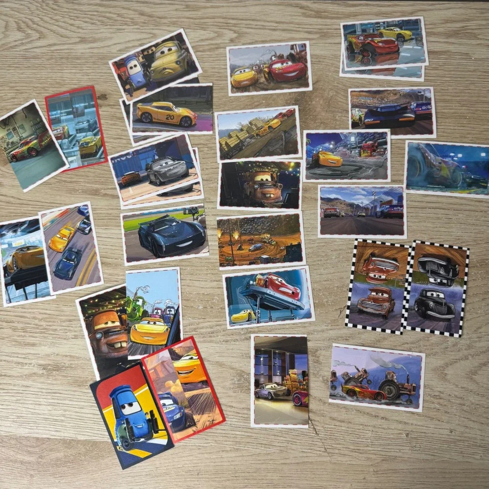 Disney Pixar Cars 3 Panini Sticker Card Lot of 29 Lightning McQueen Mater